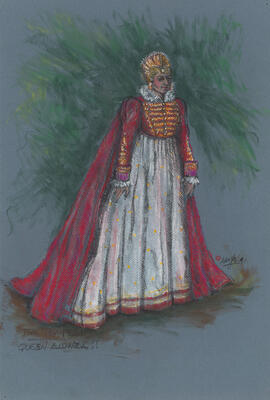 Costume design for Queen Alonza