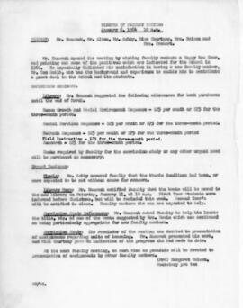 Faculty meeting minutes 1964