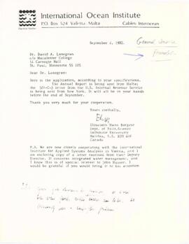 Correspondence between Elisabeth Mann Borgese and the General Service Foundation