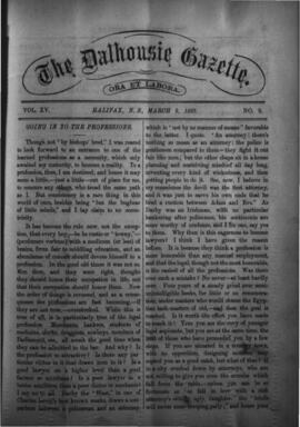 The Dalhousie Gazette, Volume 15, Issue 9