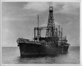 Photograph of research vessel, "Deepsea Miner"