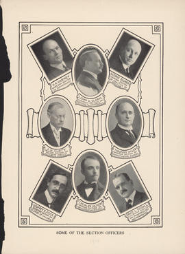 Composite photograph of American Medical Association Section Officers [1910]