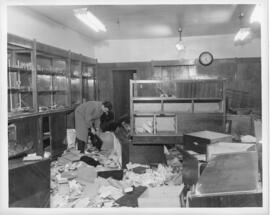 Photograph of a ransacked shop after the Halifax VE-Day riots