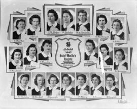 Photograph of the Nursing Graduates from the Class of 1943 at St. Martha's Hospital