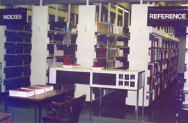 Photograph of the Reference and Index stacks at the Killam Memorial Library, Dalhousie University