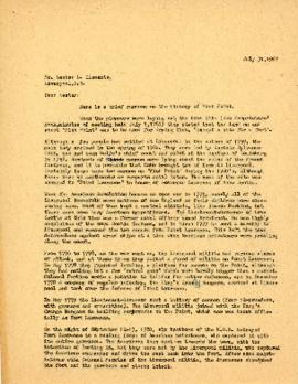Correspondence between Thomas Head Raddall and Lester L. Clements