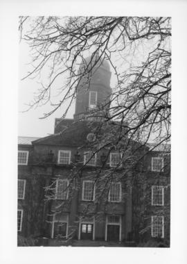Photograph of the Henry Hicks Arts & Administration Building tower
