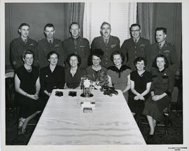 Photograph of a reunion dinner of the families of officers of the 5th Artillery Infantry Division