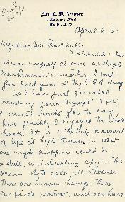 Correspondence between Thomas Head Raddall and Katherine (MacLennan) Anderson