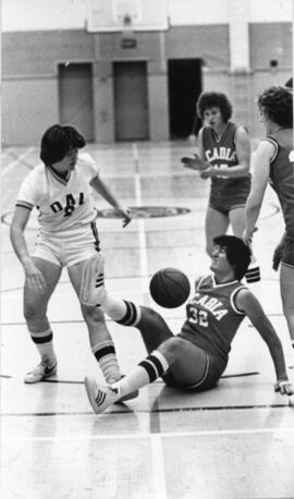 Photograph of basketball game