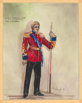 Costume design for King of Navarre
