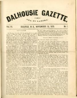 Dalhousie Gazette, Volume 6, Issue 1