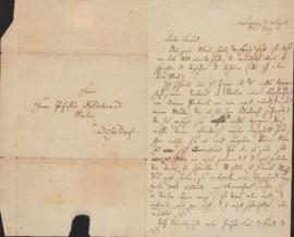Letter from Felix Mendelssohn Bartholdy to Professor Hildebrand