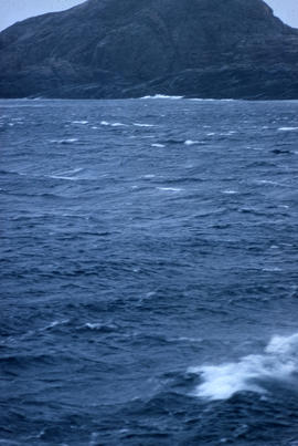 Photograph of stormy water