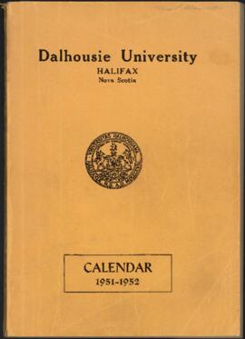 Calendar of Dalhousie University, Halifax, Nova Scotia : 1951-1952