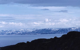 Photograph of mountains near Frobisher Bay, Northwest Territories