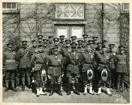 Photograph of the staff of the "Canadian Coronation Contingent" for King George the Sixth (with D...