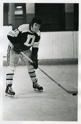 Photograph of Ken MacDonald of the Dalhousie University hockey team