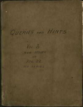 Queries and Hints vol. 3 (new series) or vol. 22 (old series) #472-590