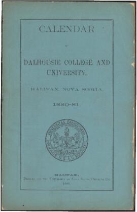 Calendar of Dalhousie College and University, Halifax, Nova Scotia : 1880-1881