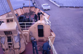 Photograph of sailors on board the Hopedale in Newfoundland and Labrador