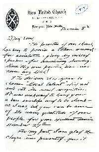 Correspondence between Thomas Head Raddall and Rev. John MacDonald