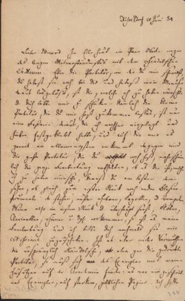 Letter from Felix Mendelssohn Bartholdy to Edward Deorient