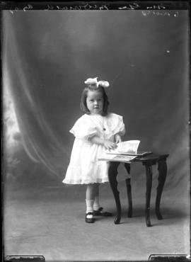 Photograph of the daughter of Mrs. Gus McDonald