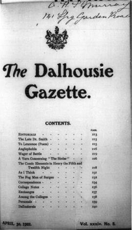 The Dalhousie Gazette, Volume 34, Issue 8