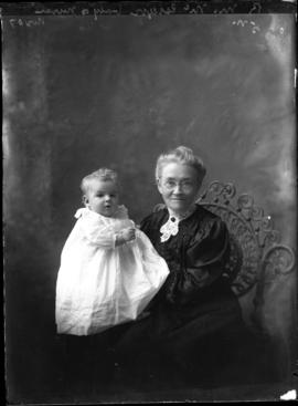 Photograph of the baby of R. M. McGregor & Nurse
