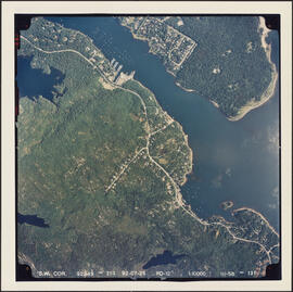 Aerial photograph of Point Pleasant Park and the Northwest Arm