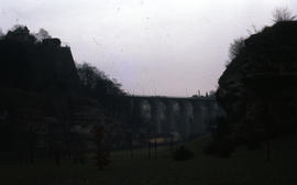 Photograph of the Passerelle (Luxembourg Viaduct) from a distance