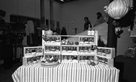 Photograph of a display of jam at a craft market