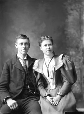 Photograph of Annie Olding and brother