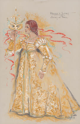 Costume design for Juliet at ball