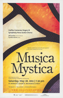 Musica mystica with Symphony Nova Scotia Chorus : [poster]