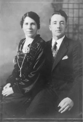 Photograph of Weldon Guy Morash and Florence Morash on their wedding day