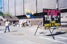 Photograph of the signage outside of the Killam Web Café