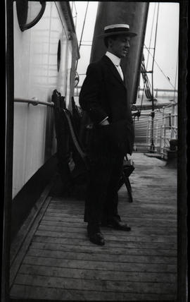 Unidentified man on the deck