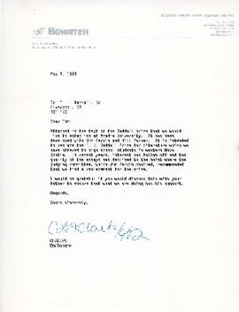 Correspondence between Thomas Raddall Jr. and C. L. A. Clarke