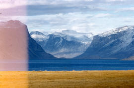 Photograph of mountains in the eastern Canadian Arctic