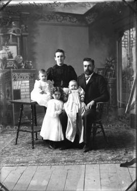 Photograph of John A. McDonald and family