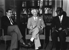 Photograph of A.J. Tingley, Henry Hicks, and Carl E. Jackman at Dalhousie