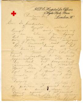 Correspondence from Owen Bell Jones to MacMechan, December 25, 1916