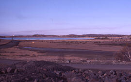 Photograph of a tailings reclamation site at Copper Cliff, near Sudbury, Ontario