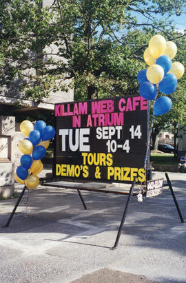 Photograph of the Killam Web Café signage