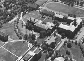Aerial photograph of Studley Campus