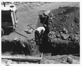 Sir James Dunn Science Building - Construction - Excavation of Site (Digging out the footing)
