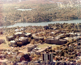 Photograph of an aerial view of Dalhousie University Studley campus