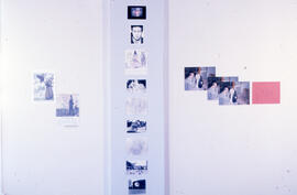 Photograph of unidentified exhibition wall  photo display